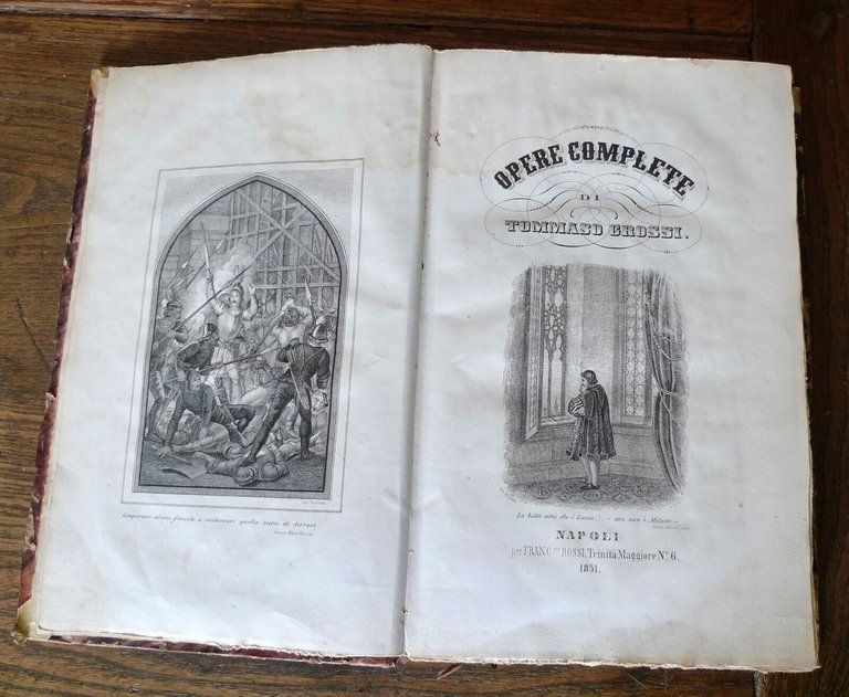 OPERE COMPLETE DI TOMMASO GROSSI,1851 Napoli,Francesco Rossi
