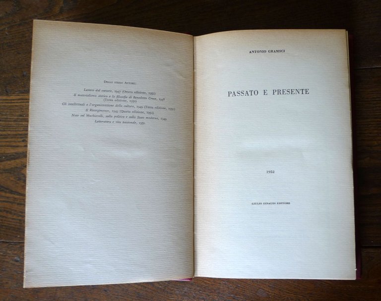 OPERE DI ANTONIO GRAMSCI,8 voll.,Einaudi 1952[LETTERE DAL CARCERE,L'ORDINE NUOVO
