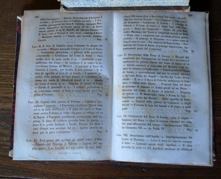 OPERE DI CAMILLO PORZIO,1852 Pomba[storia,Congiura Baroni,Relazione Napoli