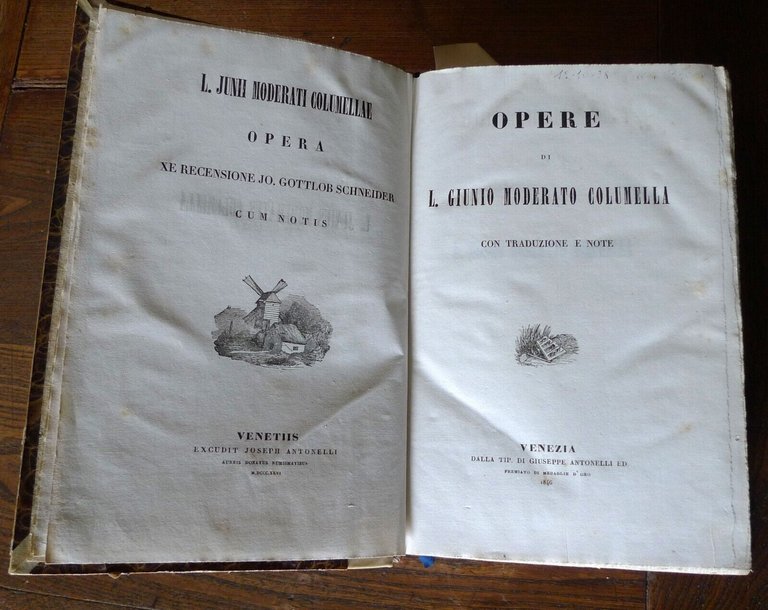 OPERE DI L.G.M.COLUMELLA(AGRICOLTURA),1846 Antonelli+GARGILIO MARZIALE,FRAMMENTI