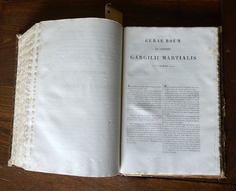 OPERE DI L.G.M.COLUMELLA(AGRICOLTURA),1846 Antonelli+GARGILIO MARZIALE,FRAMMENTI