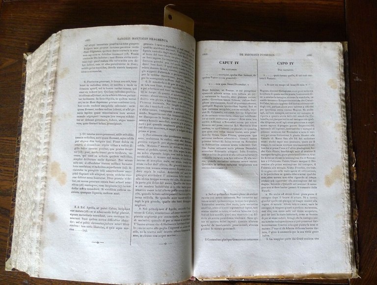 OPERE DI L.G.M.COLUMELLA(AGRICOLTURA),1846 Antonelli+GARGILIO MARZIALE,FRAMMENTI