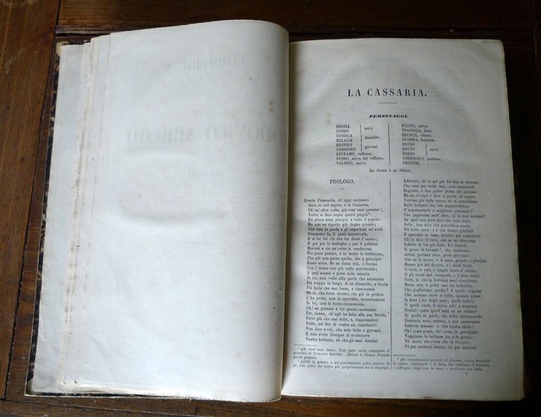 OPERE DI LODOVICO ARIOSTO,1857 Lloyd[COMMEDIE,SATIRE,RIME,ORLANDO FURIOSO,CARMI