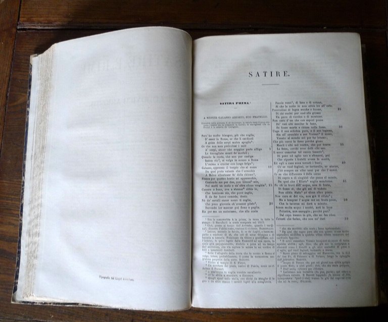 OPERE DI LODOVICO ARIOSTO,1857 Lloyd[COMMEDIE,SATIRE,RIME,ORLANDO FURIOSO,CARMI