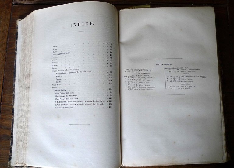 OPERE DI LODOVICO ARIOSTO,1857 Lloyd[COMMEDIE,SATIRE,RIME,ORLANDO FURIOSO,CARMI