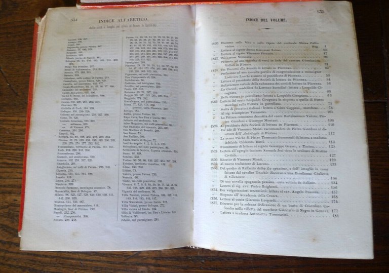 OPERE DI PIETRO GIORDANI.VOL.I e II+APPENDICE,1851 Le Monnier