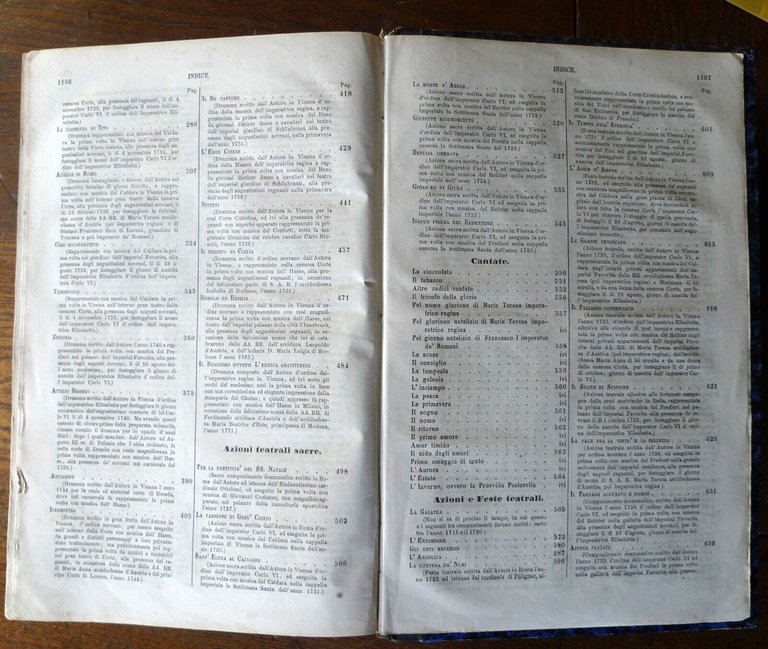 OPERE DI PIETRO METASTASIO.VOLUME UNICO,1857 Lloyd[poesia,teatro,LETTERE