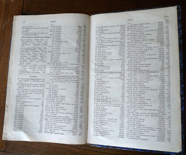 OPERE DI PIETRO METASTASIO.VOLUME UNICO,1857 Lloyd[poesia,teatro,LETTERE