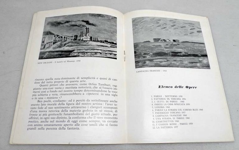 Orfeo TAMBURI.Invito.Mostra Personale,1961 Galleria Rotta,Genova[arte
