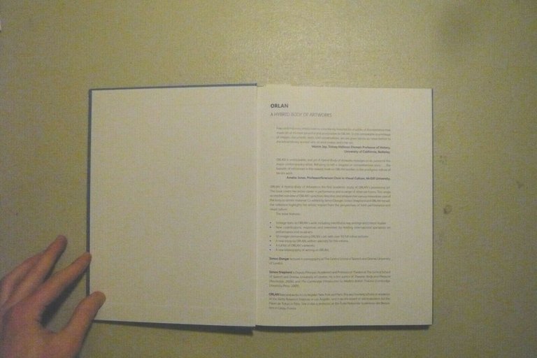 ORLAN: A HYBRID BODY OF ARTWORKS,Londra 2010[Body Art, performance, post-organic