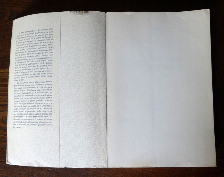 Orlando,INFANZIA, MEMORIA E STORIA DA ROUSSEAU AI ROMANTICI,1966 Liviana[critica