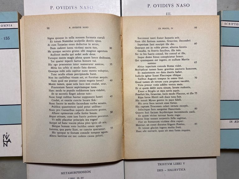 P.Oviudius Naso,AMORES, HEROIDES,METAMORPHOSEON,FASTORUM,OPERE..., 1970 | Immagine Gallery 3