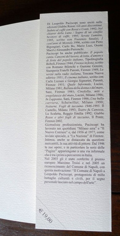 Paciscopi,SOGNI E PROFEZIE DELLO SCHERMO SILENZIOSO,2005[cinema muto
