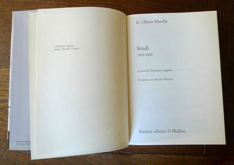 Padre G.Olinto Marella,STUDI 1903-1962,Mulino 2011[STORIA RELIGIONE