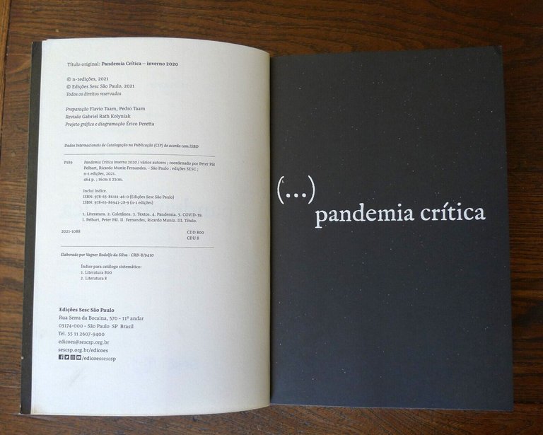 PANDEMIA CRITICA-INVERNO 2020,Ed.SESC,São Paulo 2021[FILOSOFIA,POLITICA,COVID