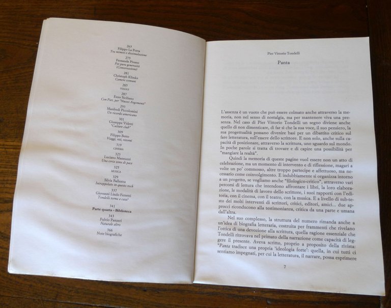 PANTA.I NUOVI NARRATORI.QUADRIMESTRALE N.9 1992.PIER VITTORIO TONDELLI,Bompiani