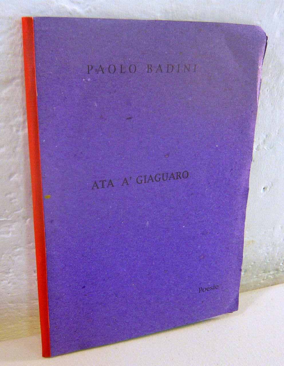 Paolo Badini,ATA A’ GIAGUARO.Poesie,2007[poesia italiana contemporanea
