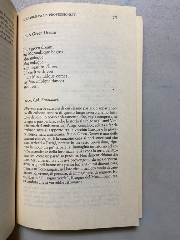 Paolo Conte,SI SBAGLIAVA DA PROFESSIONISTI.Canzoniere commentato,Einaudi 2003 | Immagine Gallery 3