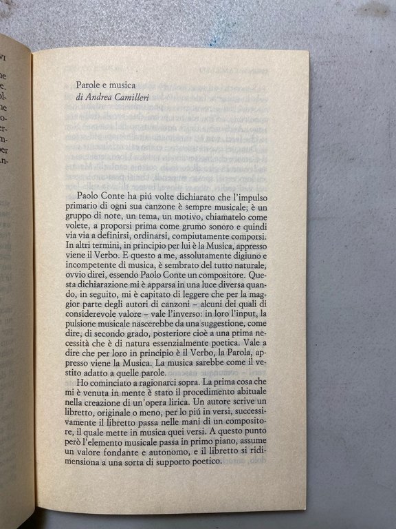 Paolo Conte,SI SBAGLIAVA DA PROFESSIONISTI.Canzoniere commentato,Einaudi 2003 | Immagine Gallery 5