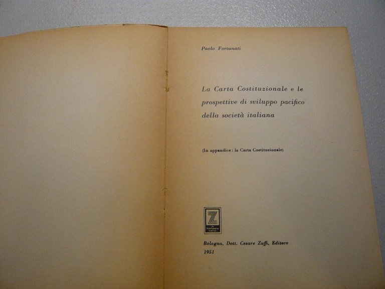 Paolo Fortunati,LA CARTA COSTITUZIONALE E LE PROSPETTIVE DI SVILUPPO PACIFICO