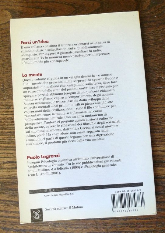 Paolo Legrenzi,LA MENTE,2002 il Mulino[cognizione,scienza,filosofia