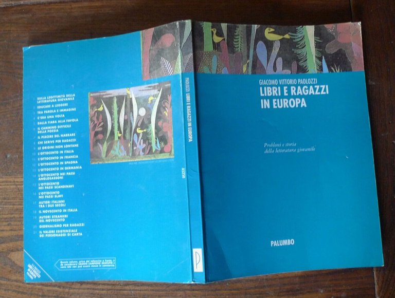 Paolozzi,LIBRI E RAGAZZI IN EUROPA,1991 Palumbo[storia letteratura giovanile