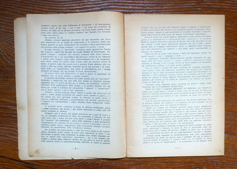 PARTITO COMUNISTA INTERNAZIONALISTA.BOLLETTINO II° CONGRESSO,1951[Damen,Bordiga