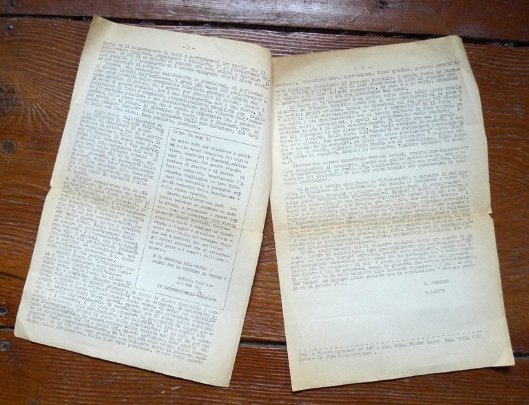 PARTITO COMUNISTA RIVOLUZIONARIO,Juan Posadas,LA FESTA DE L'HUMANITÉ,1974