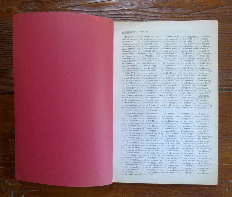 PARTITO E CLASSE N.2 nov.1978[marxismo rivoluzionario,PCInt,TROTZKIJ,Asinara | Immagine Gallery 2