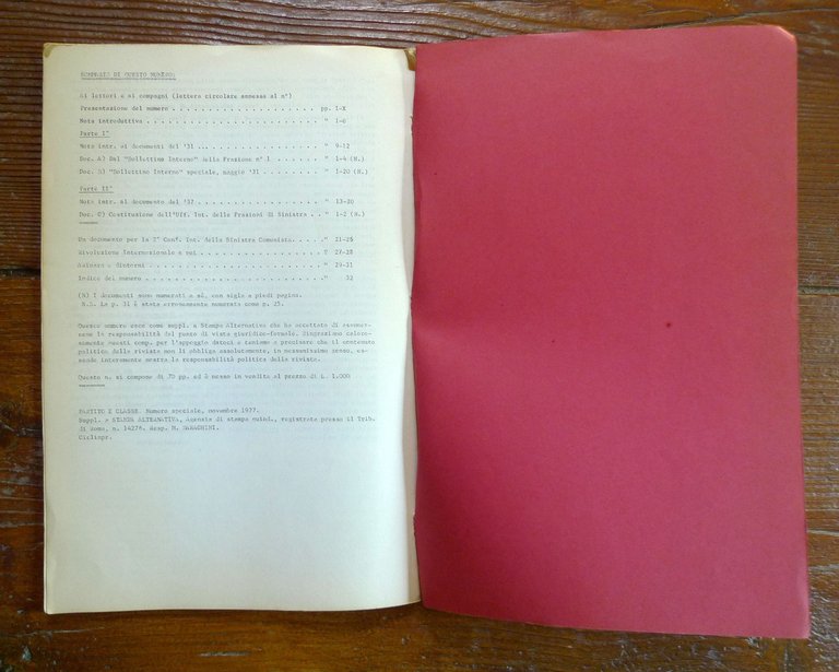 PARTITO E CLASSE N.2 nov.1978[marxismo rivoluzionario,PCInt,TROTZKIJ,Asinara | Immagine Gallery 5