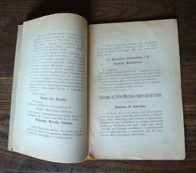 PARTITO MAZZINIANO ITALIANO.COMITATO CENTRALE.VADE-MECUM DEL P.M.I.1904[politica | Immagine Gallery 3