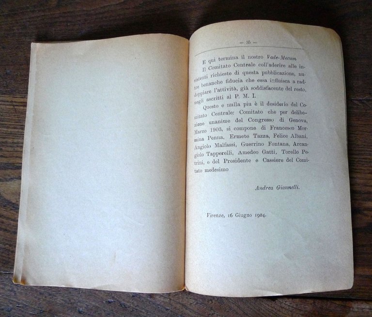 PARTITO MAZZINIANO ITALIANO.COMITATO CENTRALE.VADE-MECUM DEL P.M.I.1904[politica | Immagine Gallery 4