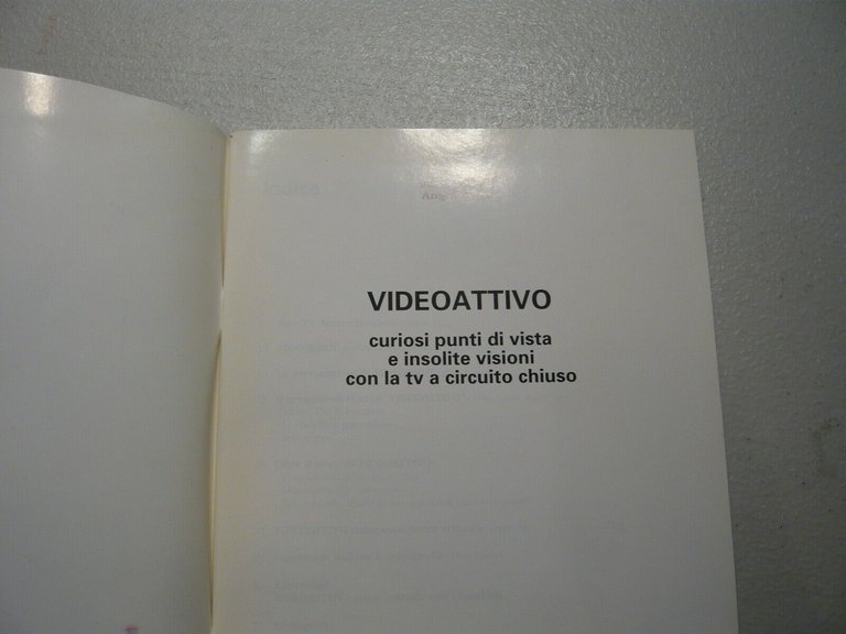Pasetti e Angelo Vigo VIDEOATTIVO, 1998[TV, cinema, video