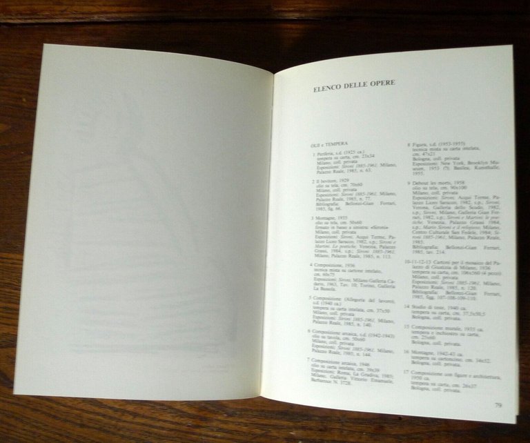 Pasquali,MARIO SIRONI.OPERE SCELTE DAL 1920 AL 1960,Bologna 1986[catalogo arte