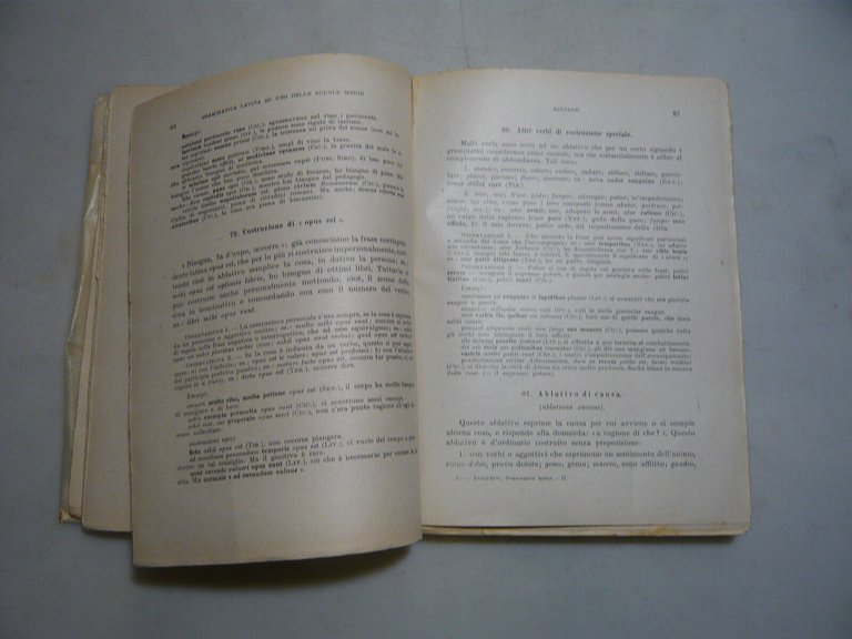 Pasquetti,GRAMMATICA LATINA,Palermo-MIlano,1941