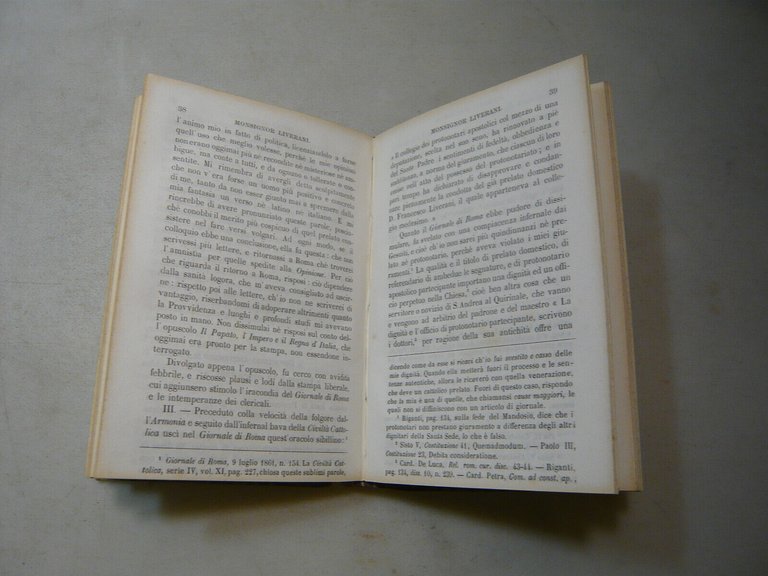 Passaglia,OPUSCOLI POLITICI,Torino,1861[teologia, politica, filosofia