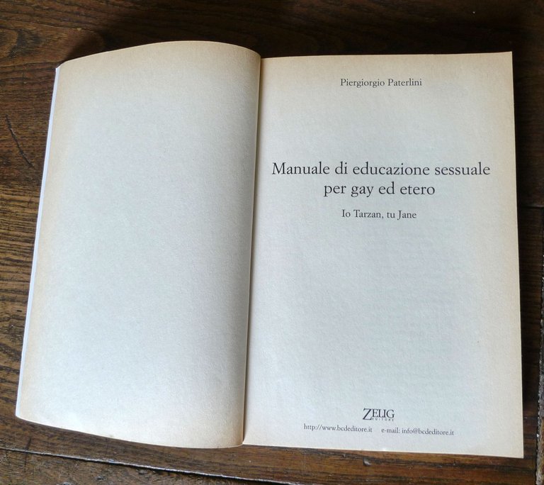 Paterlini,MANUALE DI EDUCAZIONE SESSUALE PER GAY ED ETERO,2003[omosessualità