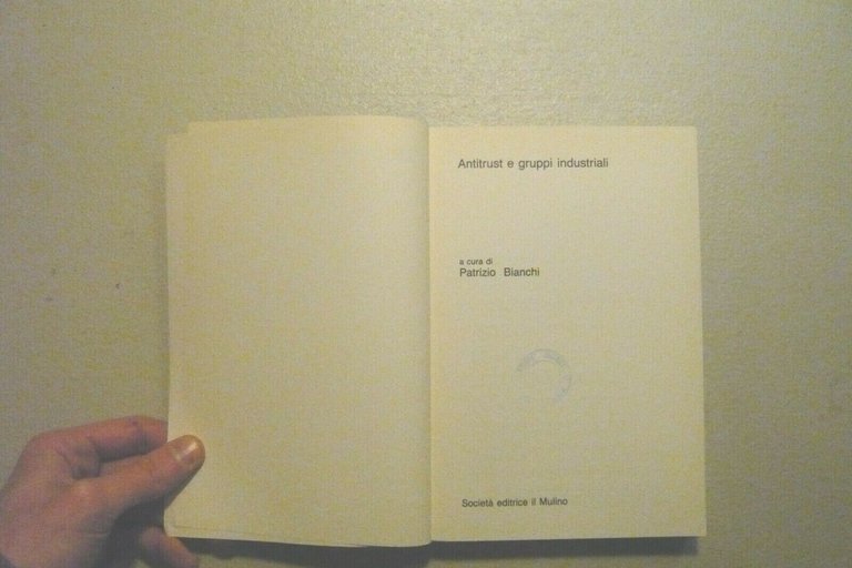 Patrizio Bianchi,ANTITRUST E GRUPPI INDUSTRIALI,Il Mulino 1988[industria