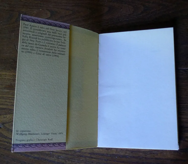 Paul Auster,IL TACCUINO ROSSO,1994 Il Melangolo,prima edizione | Immagine Gallery 3