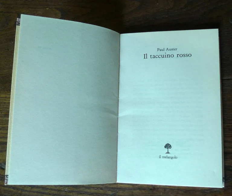 Paul Auster,IL TACCUINO ROSSO,1994 Il Melangolo,prima edizione | Immagine Gallery 5