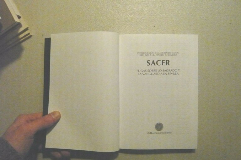 Pedro Romero,SACER. Fugas sobre lo sagrado y la vanguardia en …