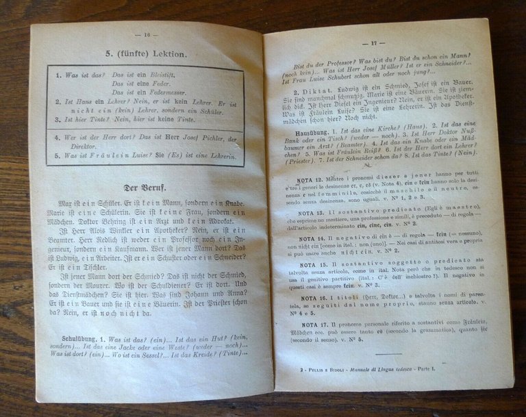 PELLIS/BIDOLI,MANUALE DI LINGUA TEDESCA,1936 Paravia