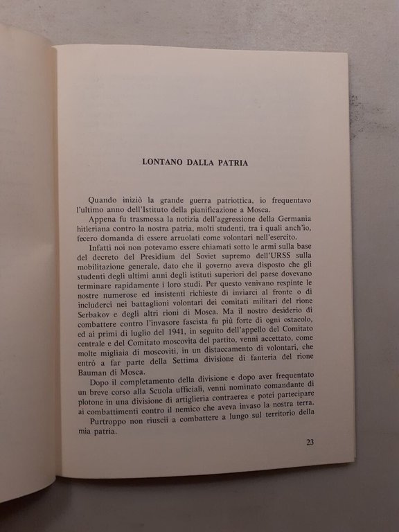 Pereladov,IL BATTAGLIONE PARTIGIANO RUSSO D’ASSALTO,La Squilla 1975