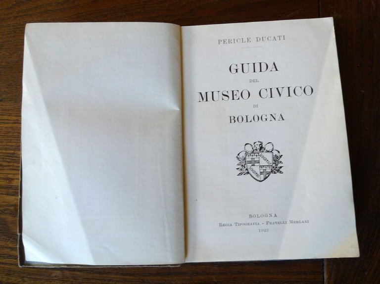 Pericle Ducati,GUIDA DEL MUSEO CIVICO DI BOLOGNA,1923[STORIA ARTE