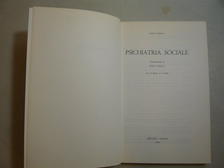 Perris,PSICHIATRIA SOCIALE,Napoli,1986[psichiatria,sociologia