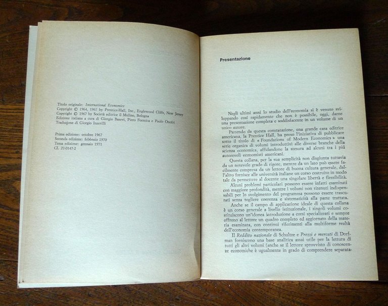 Peter B.Kenen,ECONOMIA INTERNAZIONALE,1971 il Mulino