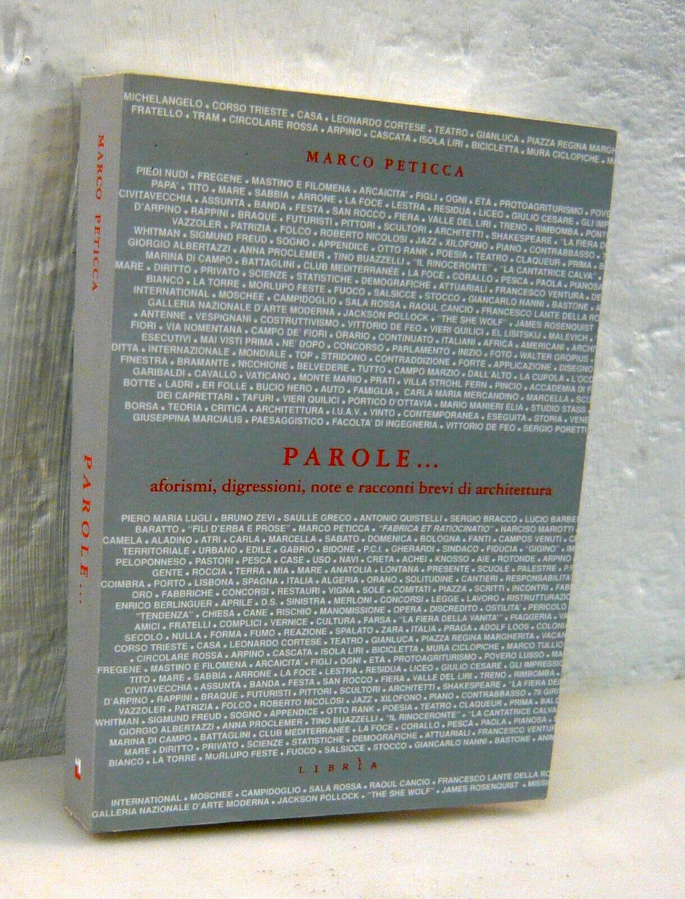 Peticca,PAROLE.Aforismi,digressioni,note e racconti brevi di architettura,2004