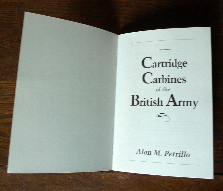 Petrillo,CARTRIDGE CARBINES OF THE BRITISH ARMY,1998 Excalibur[ARMI ESERCITO GB