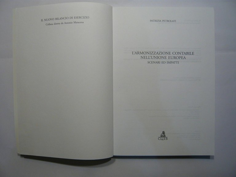 Petrolati,L’ARMONIZZAZIONE CONTABILE NELL’UNIONE EUROPEA,2002[contabilità