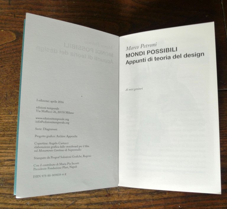 Petroni,MONDI POSSIBILI.Appunti di teoria del design,2016 Temporeale | Immagine Gallery 3